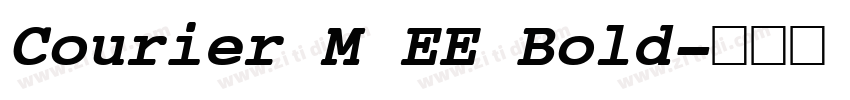 Courier M EE Bold字体转换